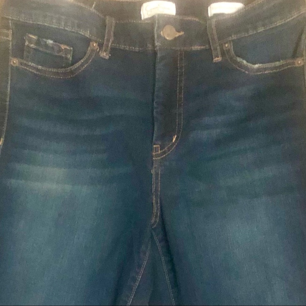 Jessica Simpson High Rise Ankle Jeans Medium Blue Denim Skinny Straight NEW - Picture 6 of 11
